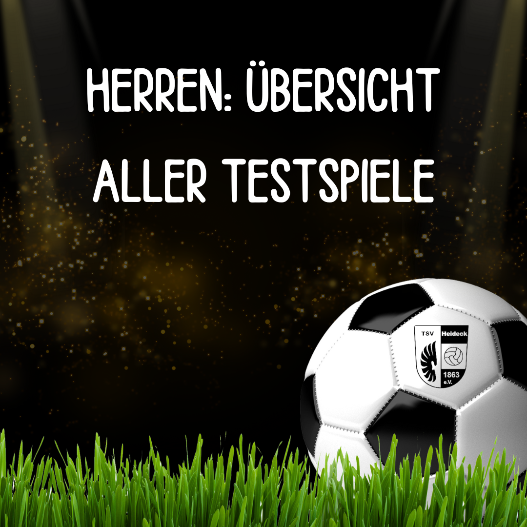 Featured image for “Herren: Übersicht aller Testspiele”
